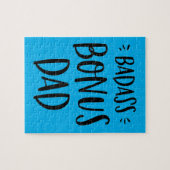 Bonus Pap Fun Stepdad Vaderdag Stepfather Blue Legpuzzel (Horizontaal)