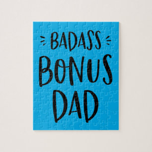 Bonus Pap Fun Stepdad Vaderdag Stepfather Blue Legpuzzel