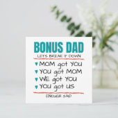 Bonus Pap, Funny Gift voor Stap-pap Kaart (Staand voorkant)