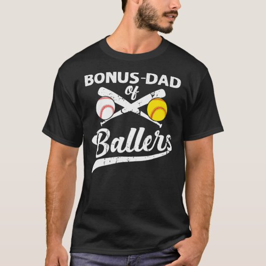 Bonus Pap van Ballers Bonus Pap van Baseball T-shirt (Voorkant)