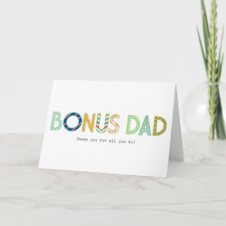 Bonus papa - Bedankt voor alles wat je doet Kaart