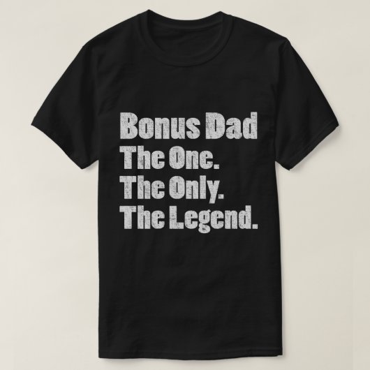 Bonus papa de enige legende t-shirt (Design voorkant)