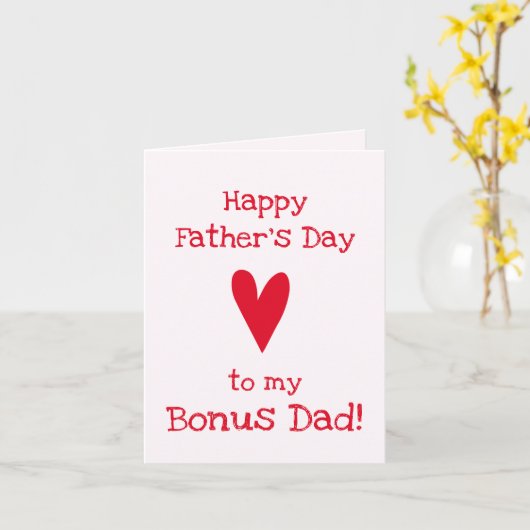 Bonus papa. | Funny Vaderdag Kaart (Gele Bloem)