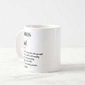 Bonus Papa Stepdad Definitie Wit en zwart Koffie Koffiemok (Voorkant links)