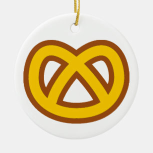Bonus Pretzel Keramisch Ornament