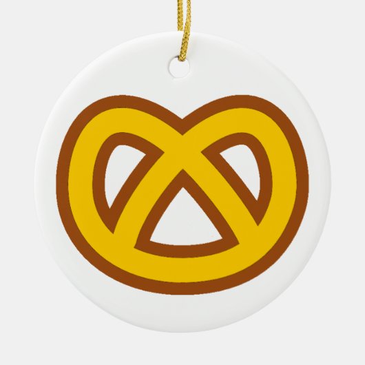 Bonus Pretzel Keramisch Ornament (Voorkant)