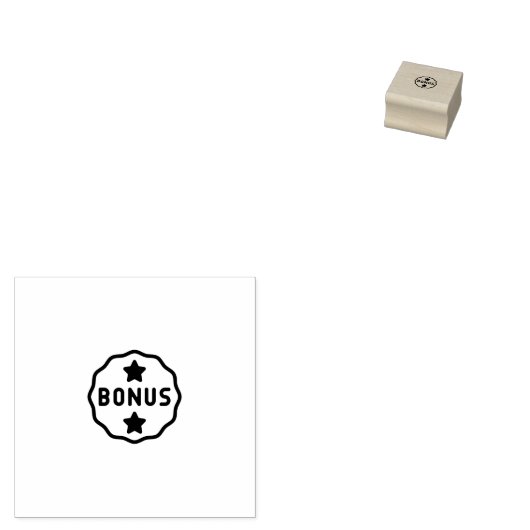 Bonus Seal Loyalty Kaart Stamp Rubberstempel (Gestempeld)