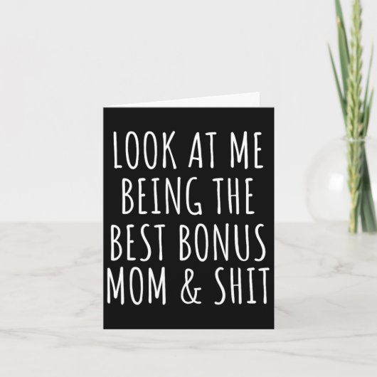 Bonus Step Ma Moederdag van Stepdochter Stappen Kaart (Voorkant)