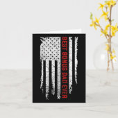 Bonus Vader Ever Amerikaanse Vlag Vaderdag Cadeau Kaart (Gele Bloem)