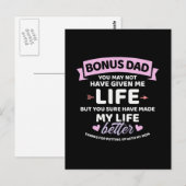 Bonus vader gaf me geen beter leven, dochter briefkaart (Voorkant / Achterkant)