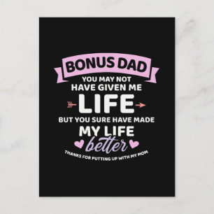 Bonus vader gaf me geen beter leven, dochter briefkaart