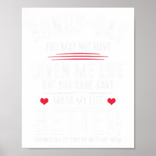 Bonus-vader heeft me misschien niet het leven gesc poster