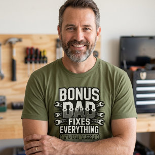 Bonus Vader Repareert Alles Klusjesman Vaderdag T-shirt
