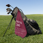 Bonus Vader Stiefvader Definitie Bourgondië Rood Golfhanddoek (Groen)