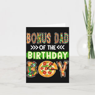 Bonus vader van de jongen verjaardag jongen pizza  kaart
