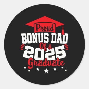 Bonus vader van een 2025 Afstuderen CL senior Afst Ronde Sticker
