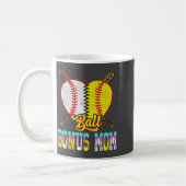 Bonusmoeder van beide halve honkbal softbal ijs koffiemok (Links)