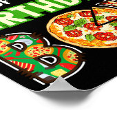 Bonusmoeder van de jarige jongen pizzaliefhebber poster (Hoek)