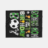 Bonusmoeder van de verboy voetballer spel D Fleece Deken (Voorkant (Horizontaal))