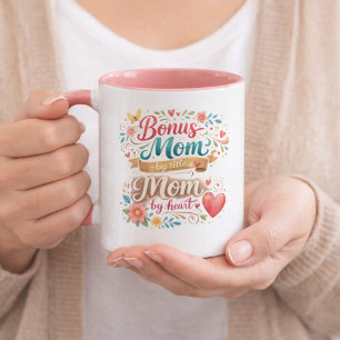 Bonusmoeder van titel, moeder van hart Moederdag Mok