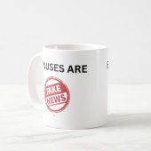 Bonussen zijn fake news koffiemok (Voorkant links)