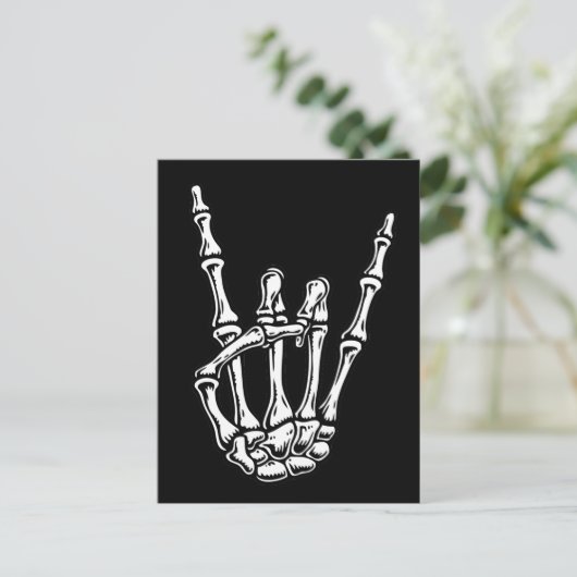 Bony Rock Hand Briefkaart (Staand voorkant)