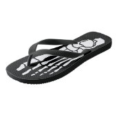 Bony Skeleton Voeten Teenslippers (Schuin)