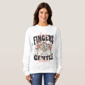 Bony vinger zachte bloemen T-Shirt (Voorkant volledig)
