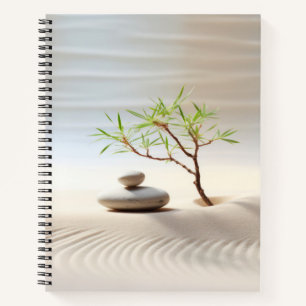 Bonzai Plant Wind rustig vredig Notitieboek