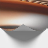 Bonze Zilver Wavy Patroonpapier Cadeaupapier (Hoek)