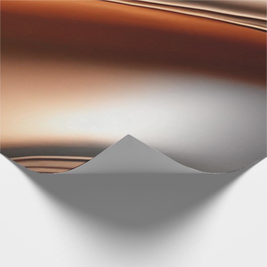 Bonze Zilver Wavy Patroonpapier Cadeaupapier (Hoek)