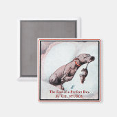 "Bonzo de Hond" in "Einde van de Dag" Magneet (Voorkant / Achterkant)