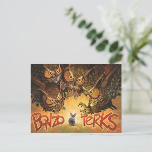 Bonzo Terks Briefkaart (Staand voorkant)