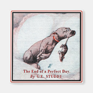 "Bonzo the Dog" aan het einde van de dag Magneet