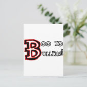Boo aan Bullies! Briefkaart (Staand voorkant)