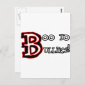 Boo aan Bullies! Briefkaart (Voorkant / Achterkant)