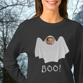 BOO, aangepaste foto-spookachtige enge enge Hallow T-shirt