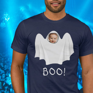 BOO, aangepaste foto spooky Happy Halloween plezie T-shirt