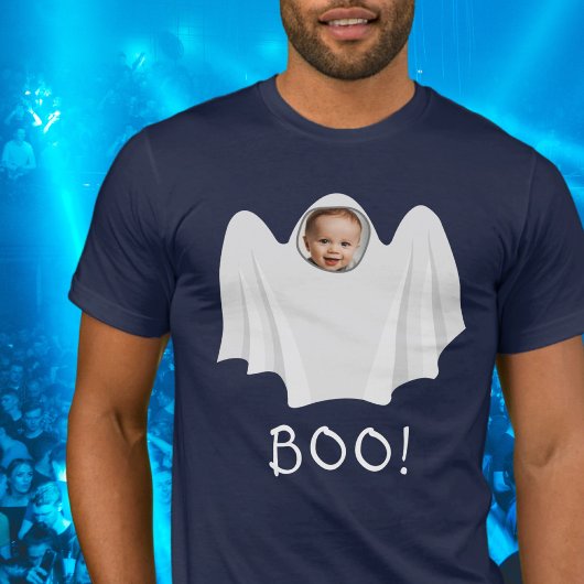 BOO, aangepaste foto spooky Happy Halloween plezie T-shirt