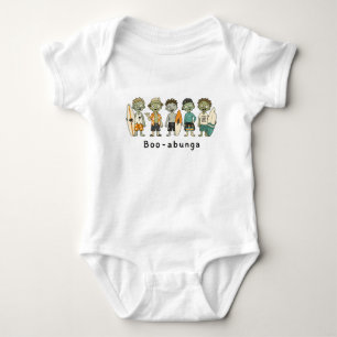 Boo-abunga   Schattige Halloween Zombie Surfer Bab Romper