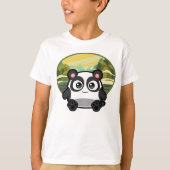 Boo als Panda Apparel T-shirt (Voorkant)