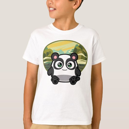 Boo als Panda Apparel T-shirt (Voorkant)