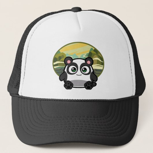 Boo als Panda Apparel Trucker Pet (Voorkant)