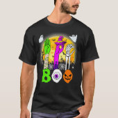 Boo American Sign Language ASL Deaf Halloween Cost T-shirt (Voorkant)