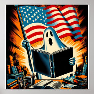 Boo-Amerika!: Spookachtig patriottisme in stijl Poster