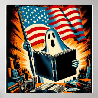 Boo-Amerika!: Spookachtig patriottisme in stijl Poster