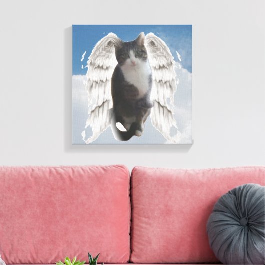 Boo Angel - 30 x 30 cm - Stretched Canvas afdrukke Afdruk (Insitu (Woonkamer))