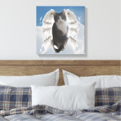 Boo Angel - 30 x 30 cm - Stretched Canvas afdrukke Afdruk (Insitu (Slaapkamer))