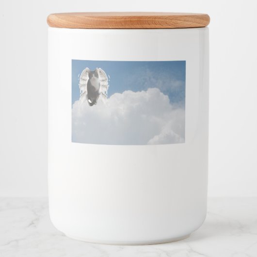 Boo Angel 7 x 5 cm Etiket voor voedselverpakkingen (Voorkant)