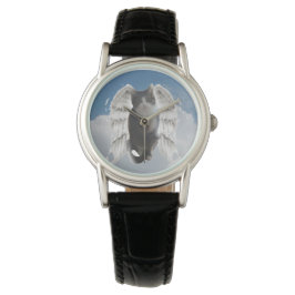Boo Angel Women's Classic Black Leather Watch Horloge
